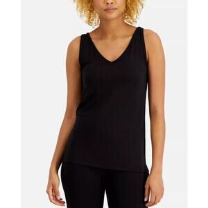 ALFANI WOMENS SIZE XSMALL PAJAMAS MODAL SET TANK TOP & LEGGINGS CLASSIC BLACK